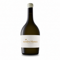 Wine bottle with 'sendra blanca' label on a white background
